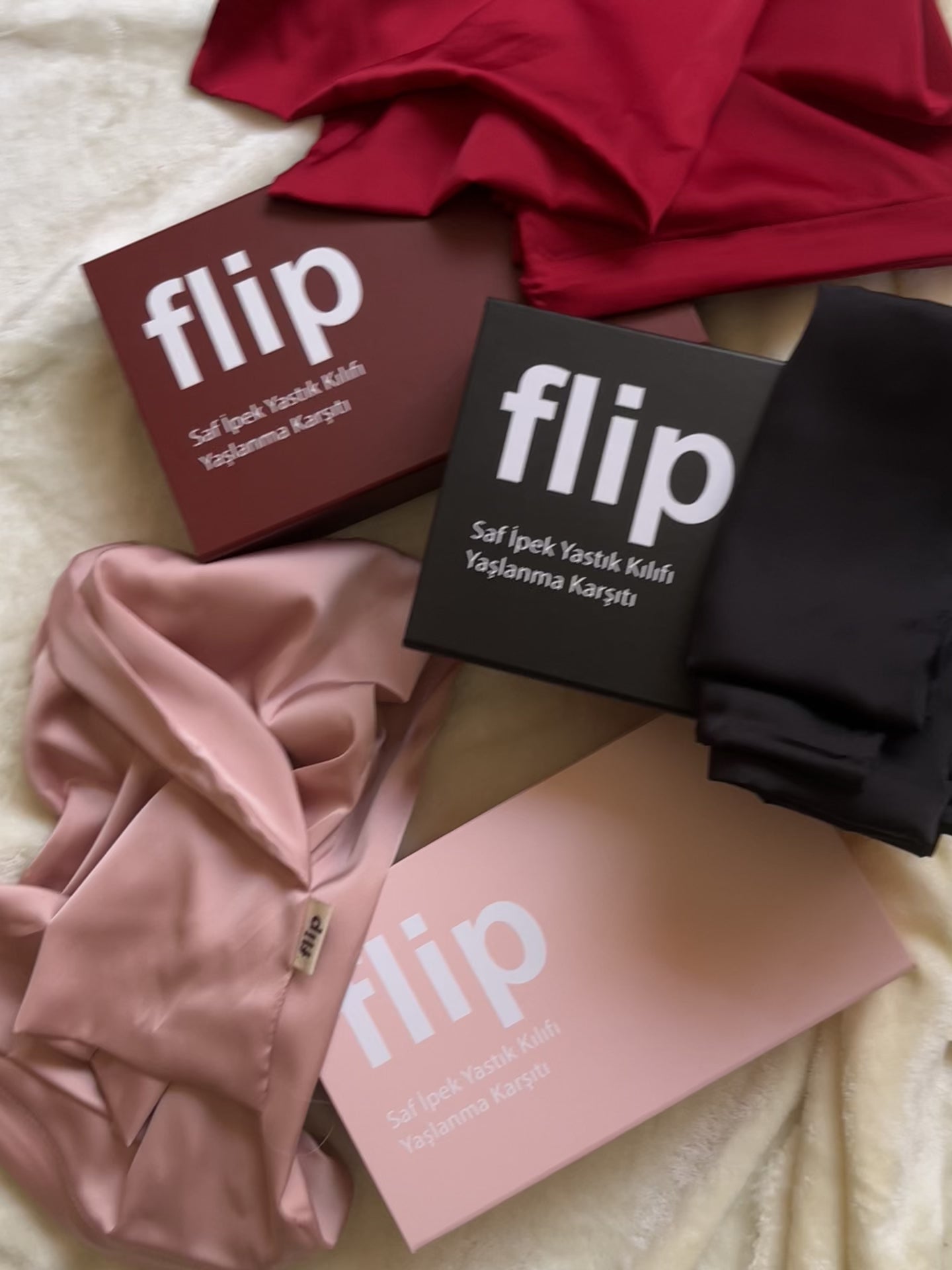 Dut İpek Gri Premium Yastık Kılıfı